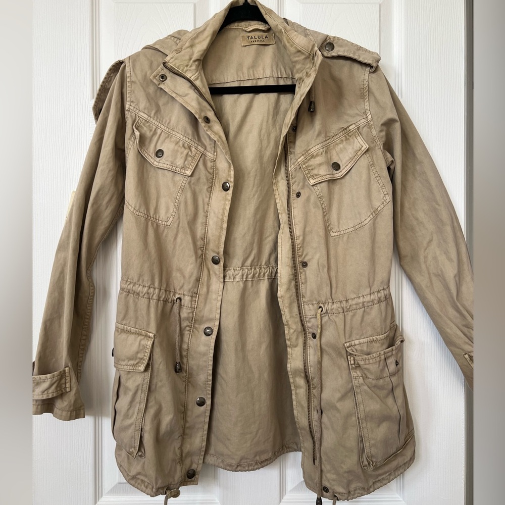 Aritzia Talula Beige Trooper Jacket